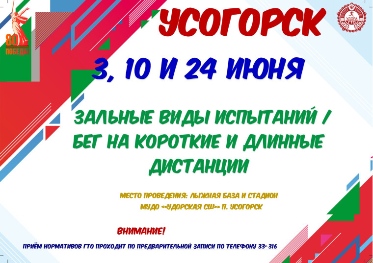 График тестирования ГТО на июнь 2025 год.